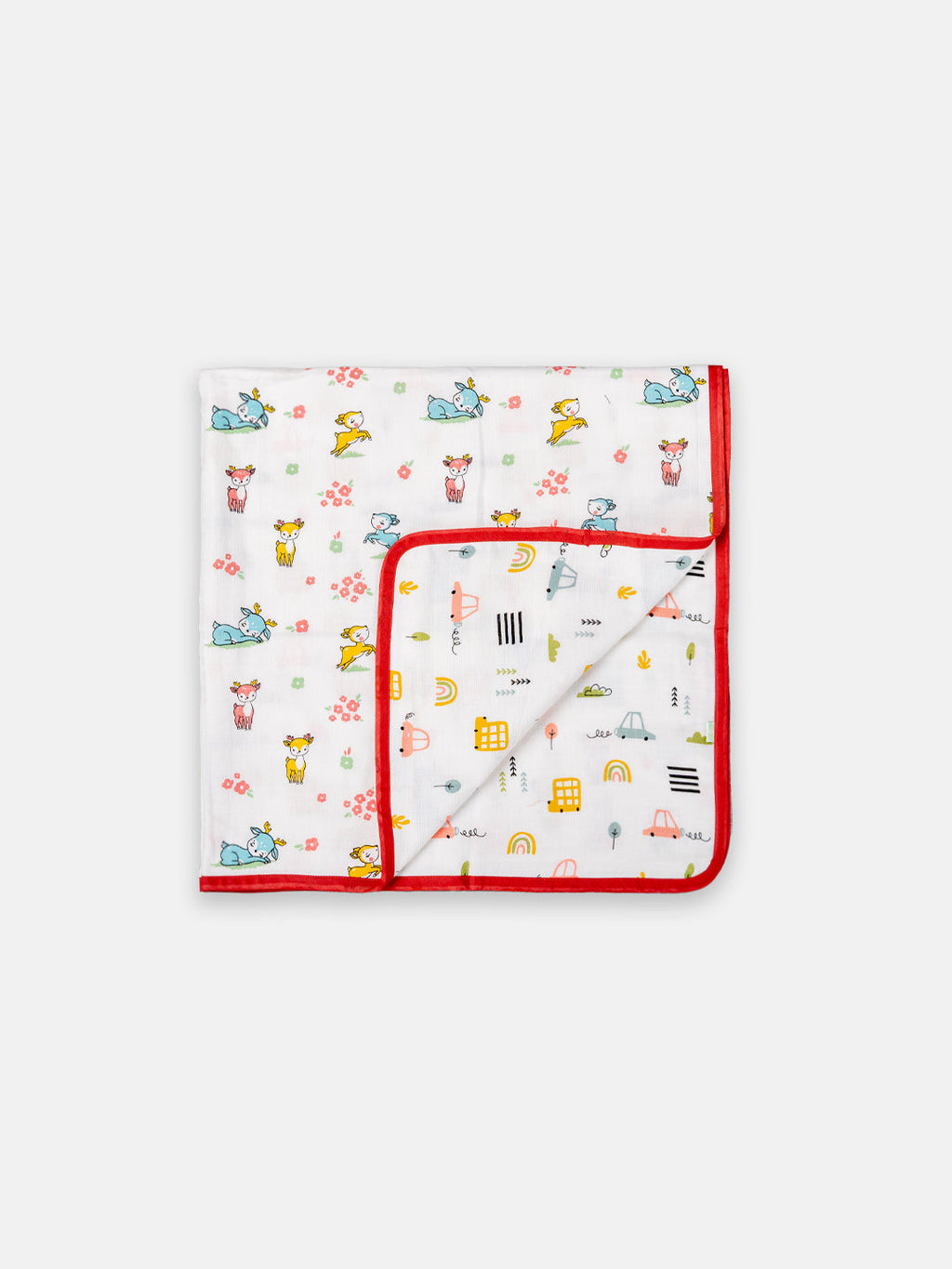 Babyclan Muslin Reversible Blanket/Swaddle | Soft, Lightweight & Multi-Use