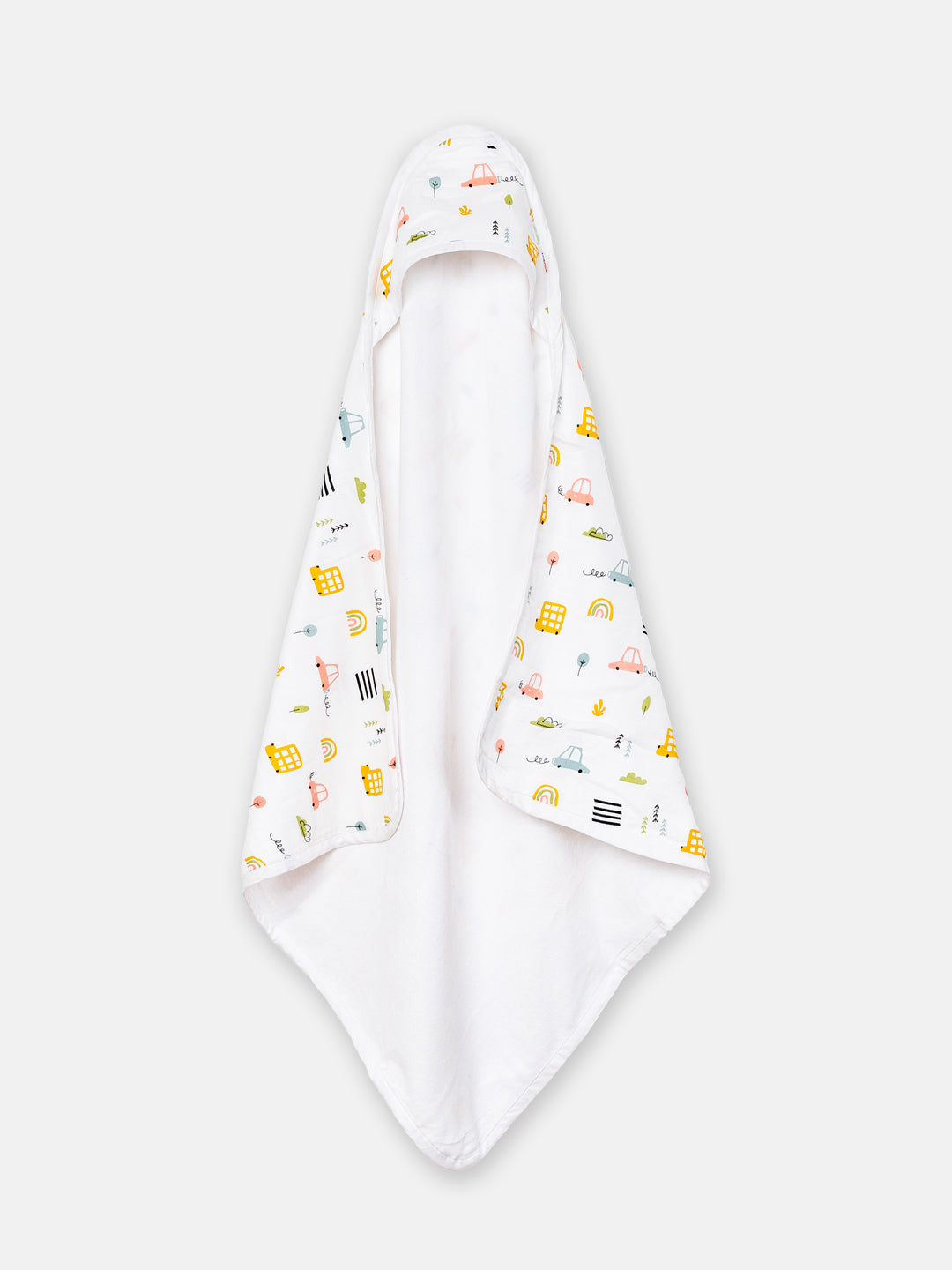 Babyclan Muslin Hooded Terry Towel | Soft Muslin & Absorbent Terry