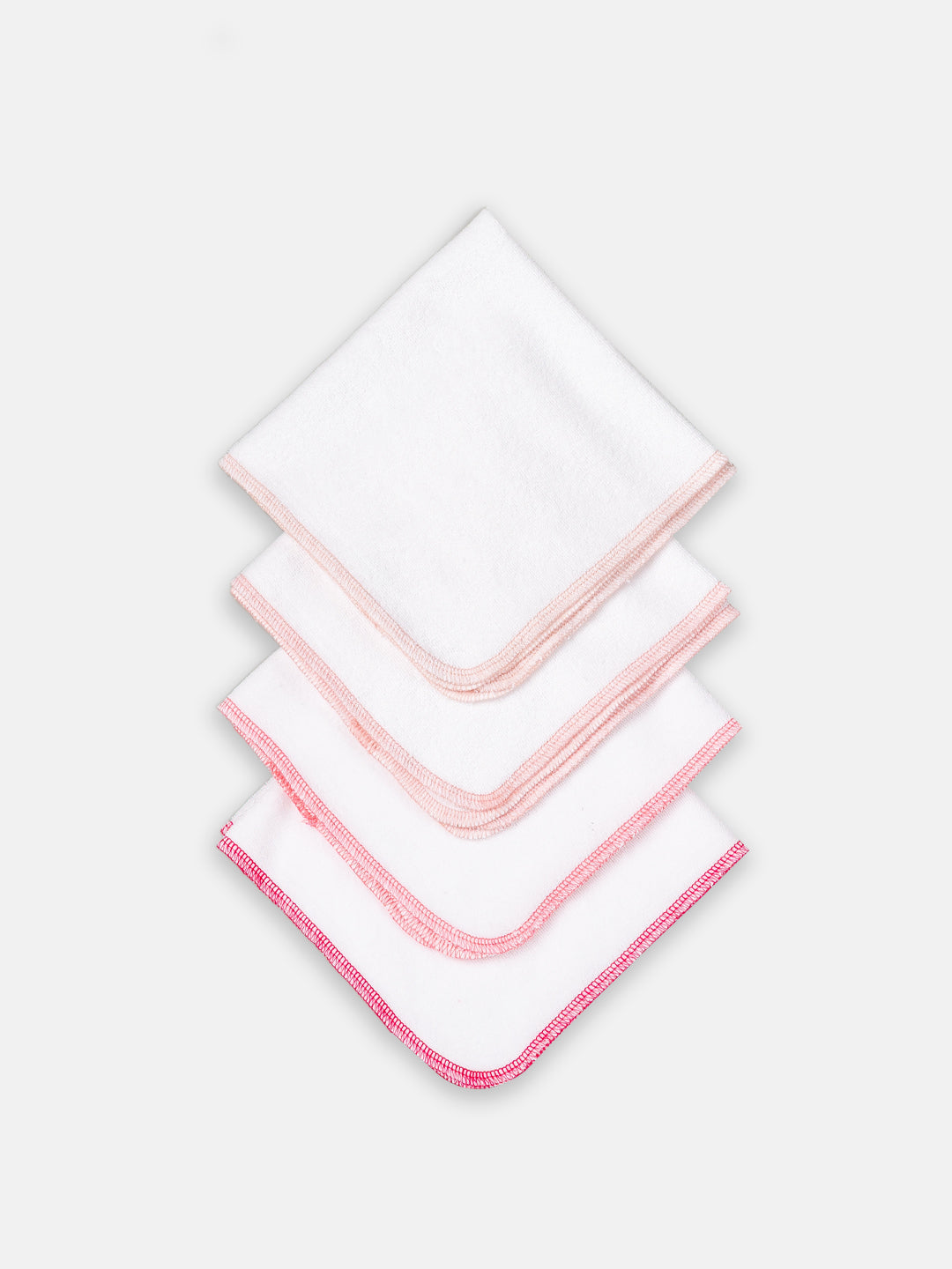 Babyclan Muslin Terry Towel - Pack of 4 | Soft Muslin & Absorbent Terry for Newborns