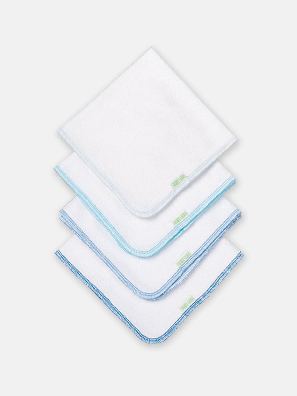 Babyclan Muslin Terry Towel - Pack of 4 | Soft Muslin & Absorbent Terry for Newborns