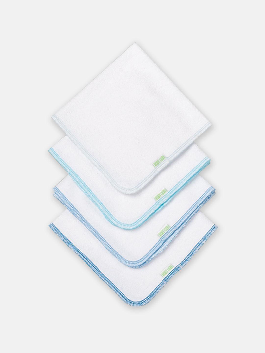 Babyclan Muslin Terry Towel - Pack of 4 | Soft Muslin & Absorbent Terry for Newborns