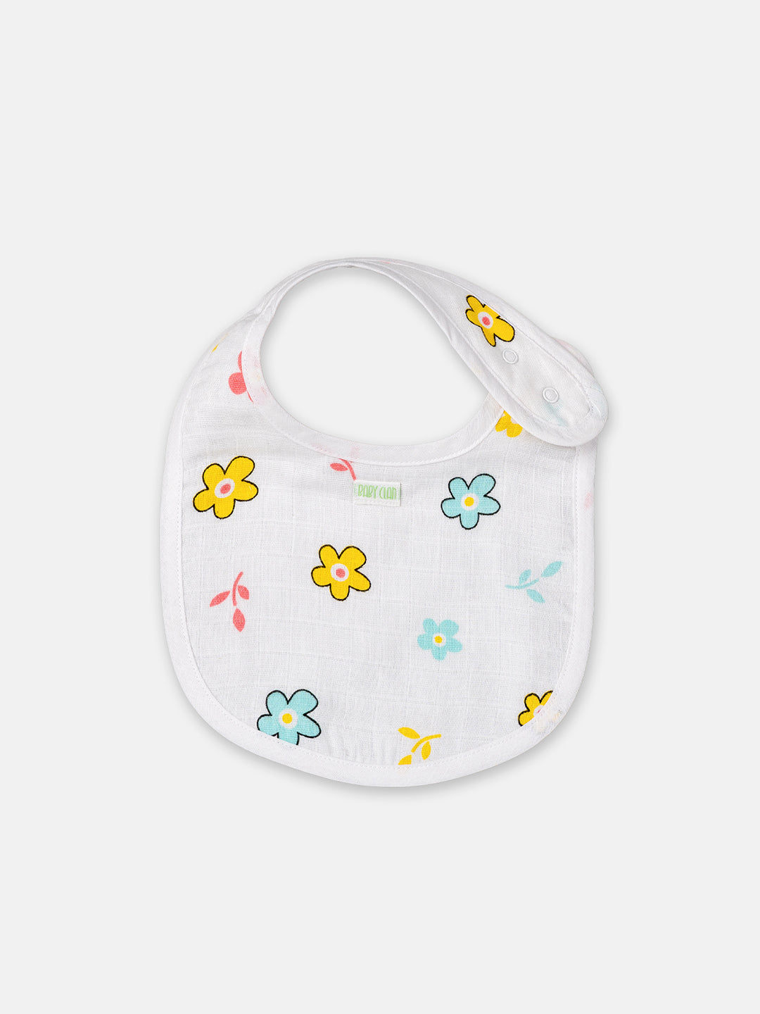 Babyclan Muslin Bibs - Pack of 2 | Soft, Absorbent & Gentle for Feeding Time
