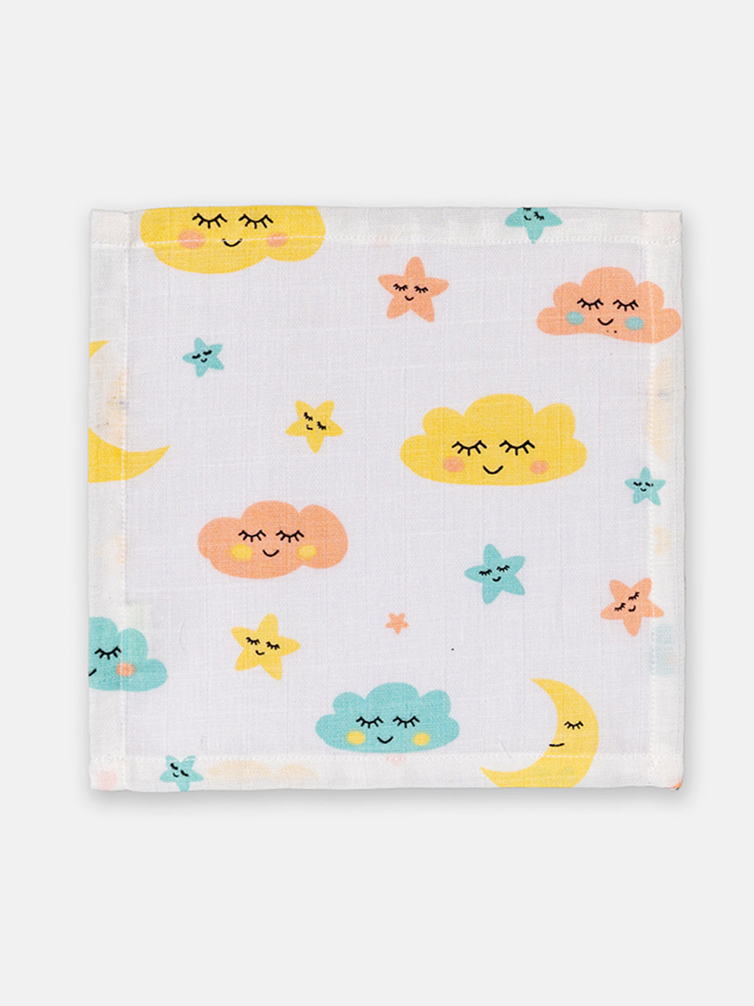 Babyclan Muslin Cloth Wipes - Pack of 4 | Soft, Reusable & Gentle on Baby's Skin