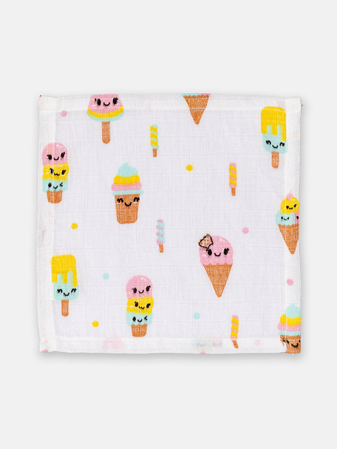 Babyclan Muslin Cloth Wipes - Pack of 4 | Soft, Reusable & Gentle on Baby's Skin