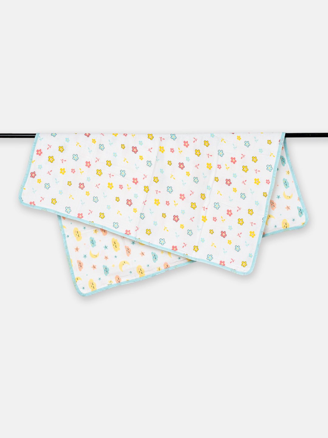 Babyclan Muslin Reversible Blanket/Swaddle | Soft, Lightweight & Multi-Use