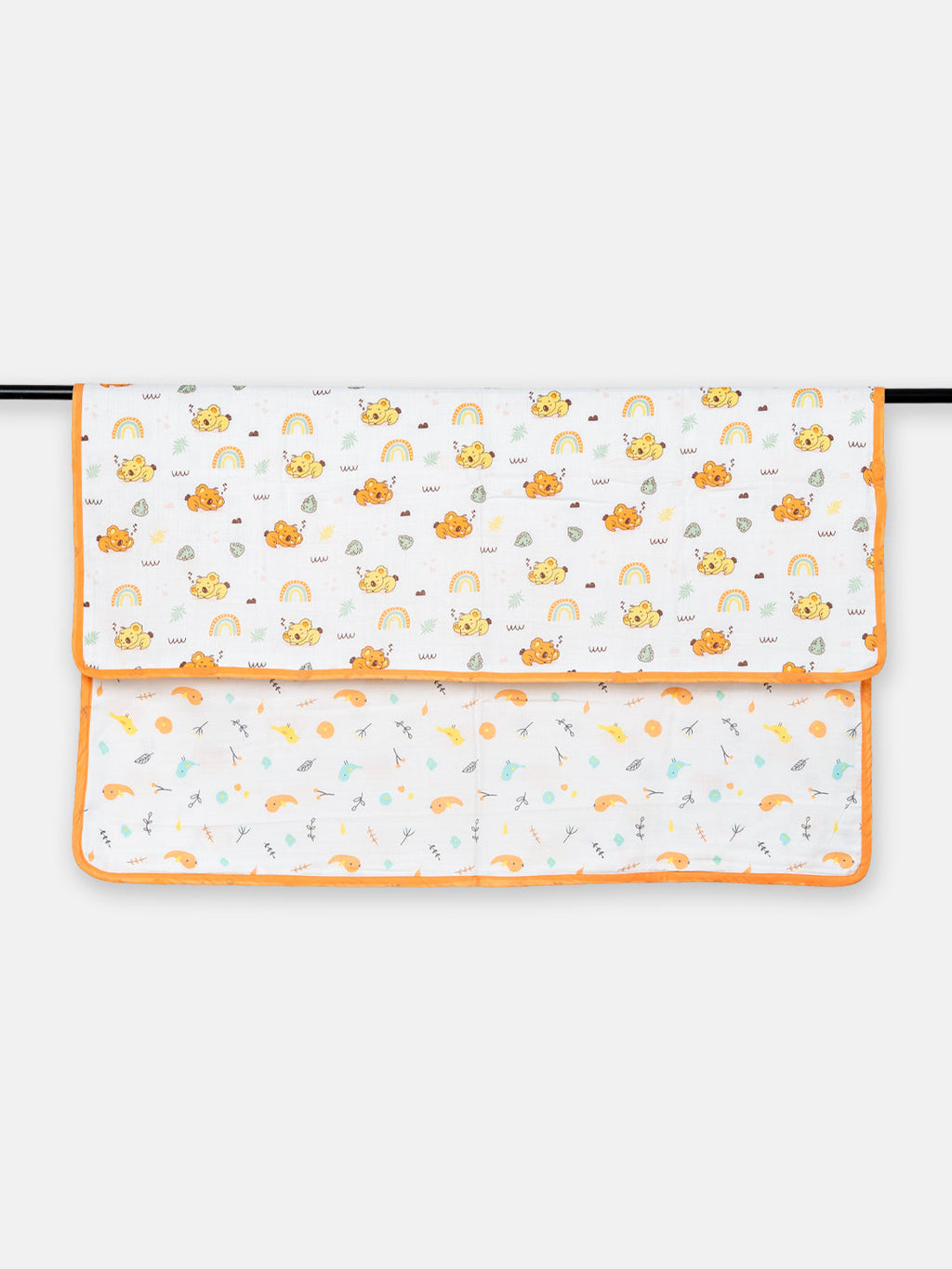 Babyclan Muslin Reversible Blanket/Swaddle | Soft, Lightweight & Multi-Use