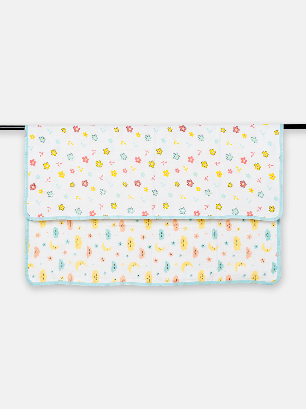 Babyclan Muslin Reversible Blanket/Swaddle | Soft, Lightweight & Multi-Use
