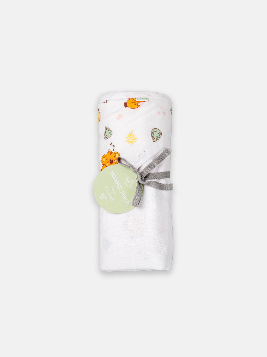 Babyclan Muslin Hooded Terry Towel | Soft Muslin & Absorbent Terry