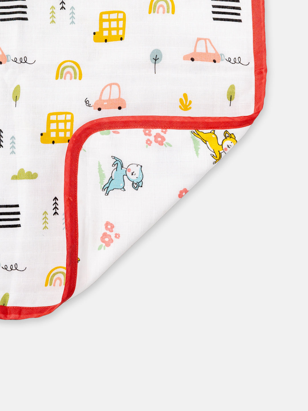 Babyclan Muslin Reversible Blanket/Swaddle | Soft, Lightweight & Multi-Use