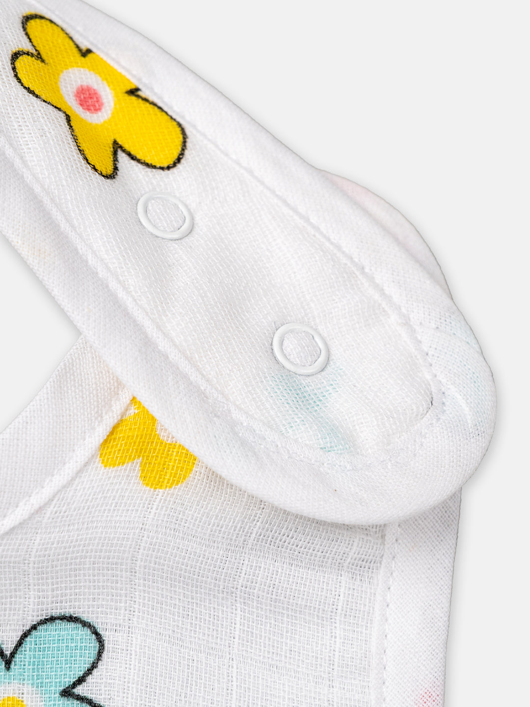 Babyclan Muslin Bibs - Pack of 2 | Soft, Absorbent & Gentle for Feeding Time