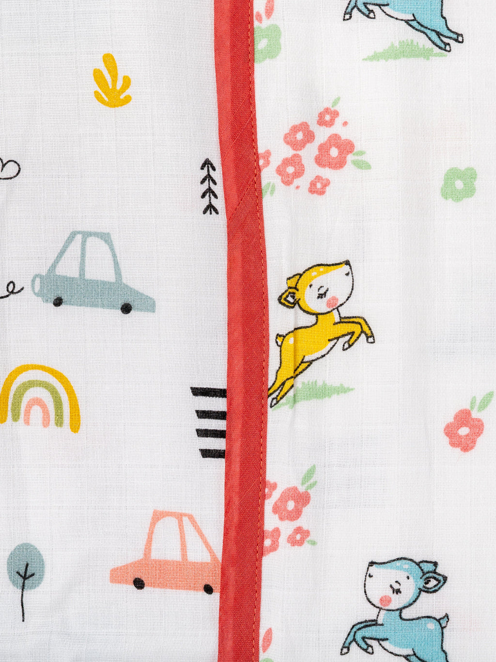 Babyclan Muslin Reversible Blanket/Swaddle | Soft, Lightweight & Multi-Use