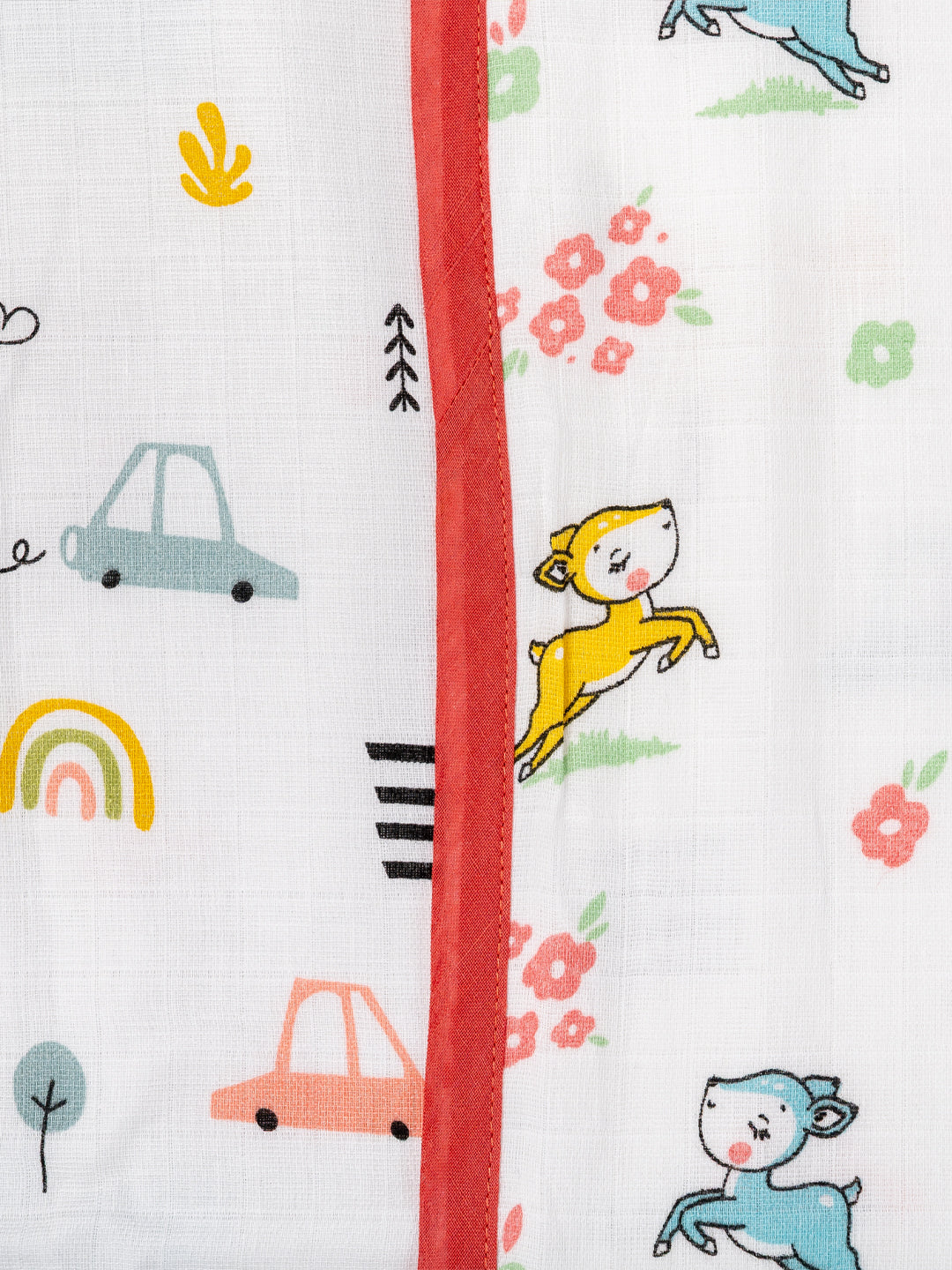 Babyclan Muslin Reversible Blanket/Swaddle | Soft, Lightweight & Multi-Use