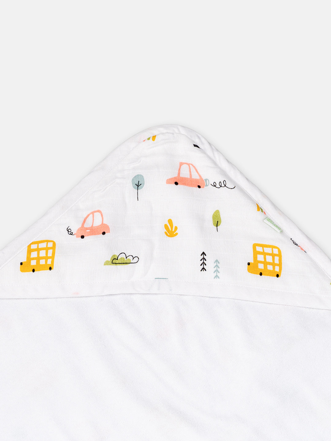 Babyclan Muslin Hooded Terry Towel | Soft Muslin & Absorbent Terry