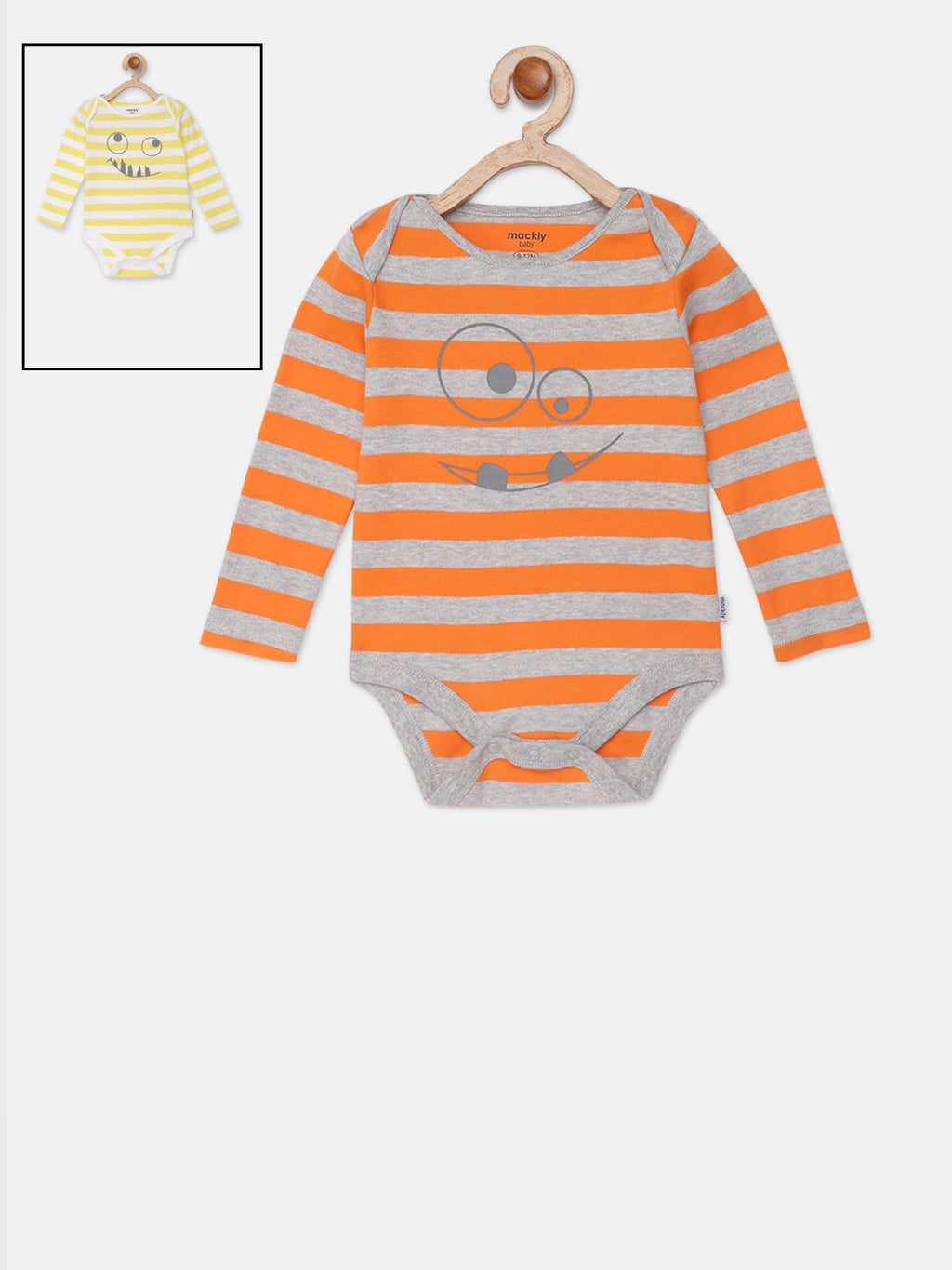 Striped Bodysuit     -     Pack of 2