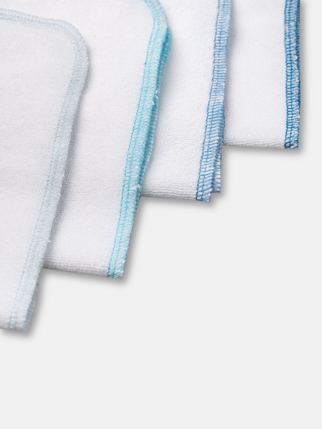 Babyclan Muslin Terry Towel - Pack of 4 | Soft Muslin & Absorbent Terry for Newborns