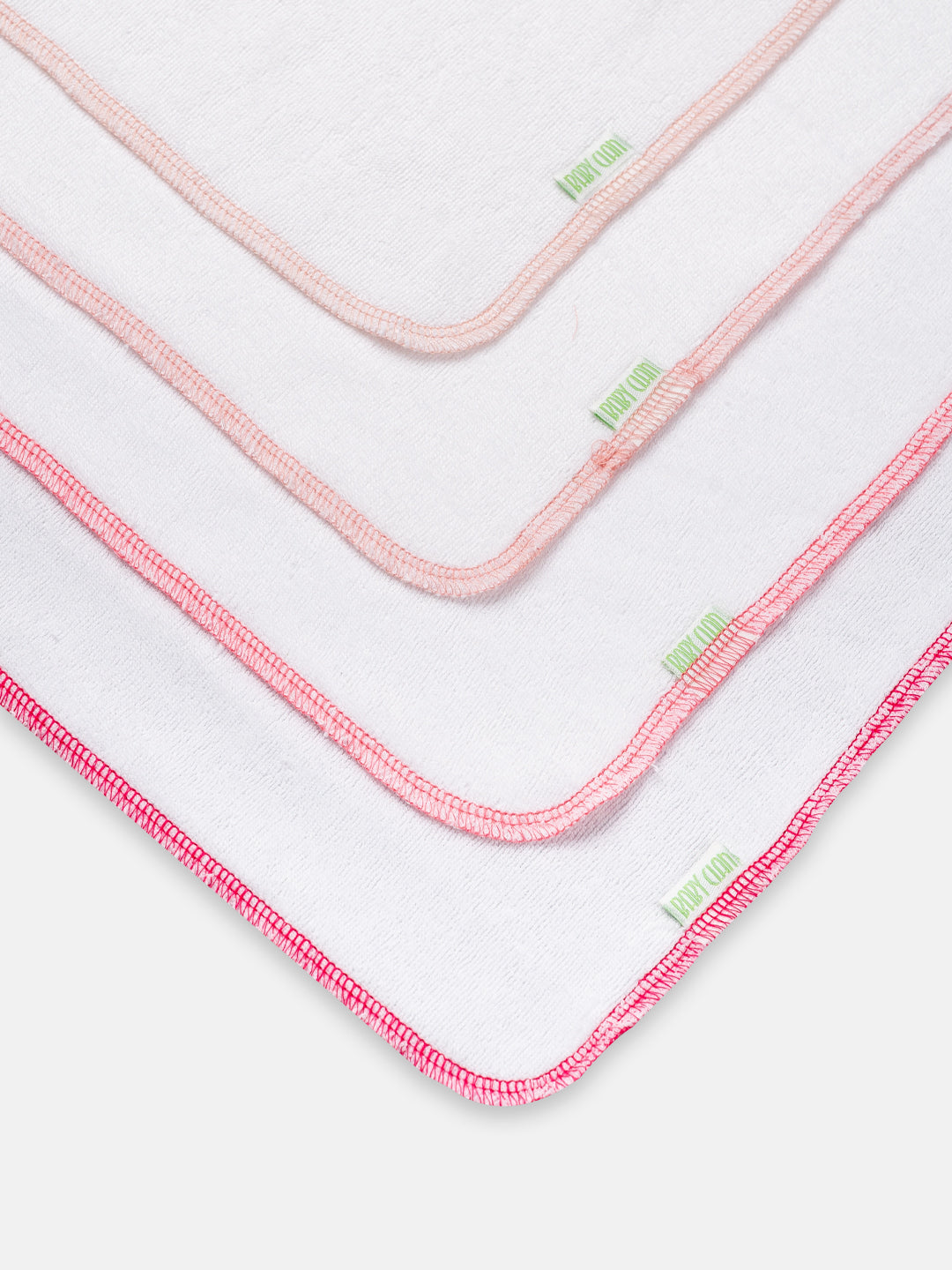 Babyclan Muslin Terry Towel - Pack of 4 | Soft Muslin & Absorbent Terry for Newborns