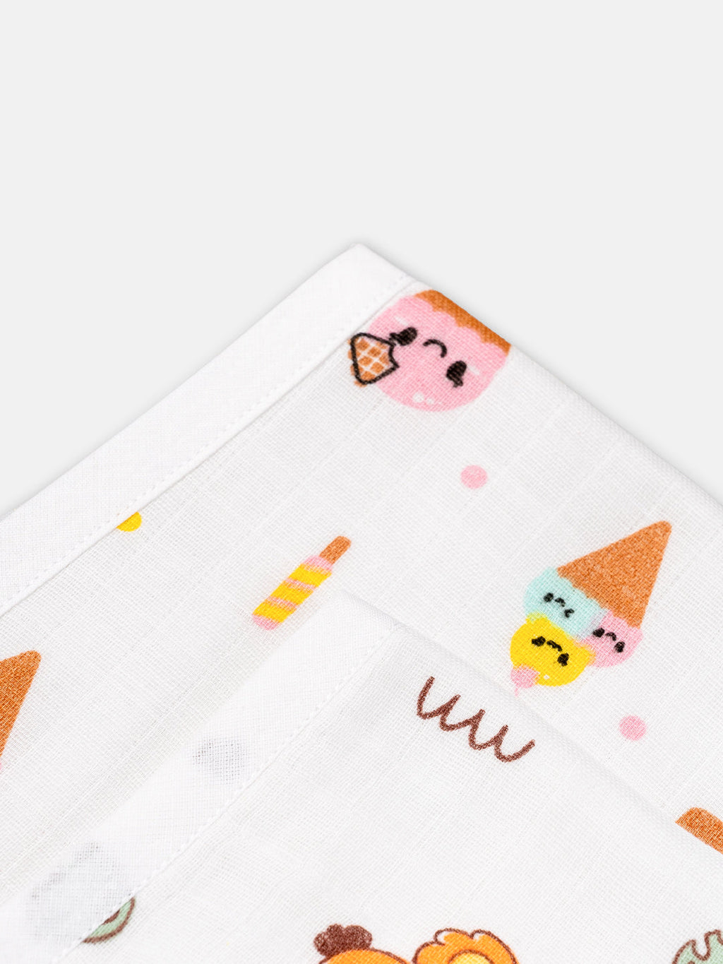 Babyclan Muslin Burp Cloth - Pack of 2 | Soft, Absorbent & Gentle for Newborns