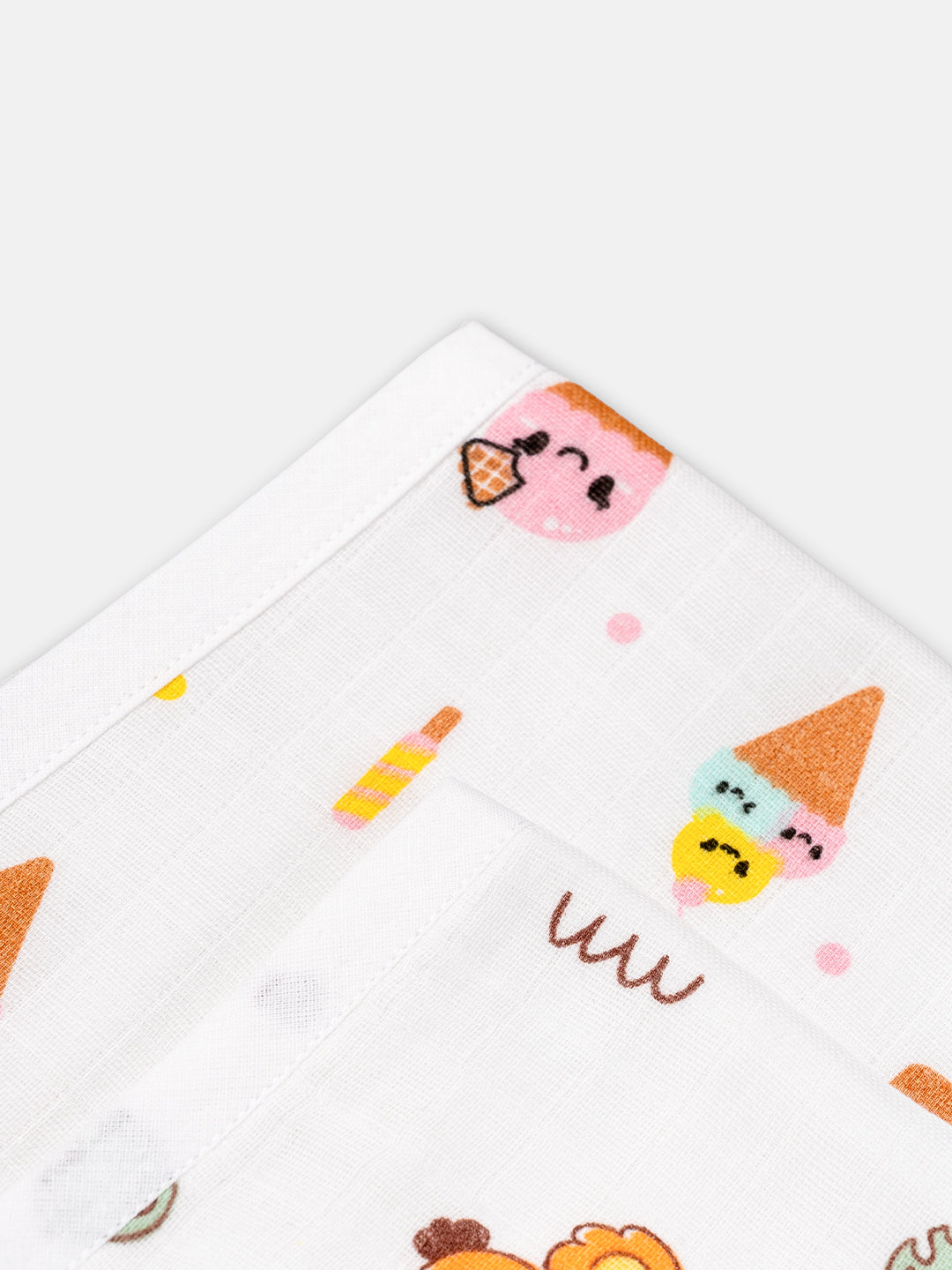Babyclan Muslin Burp Cloth - Pack of 2 | Soft, Absorbent & Gentle for Newborns