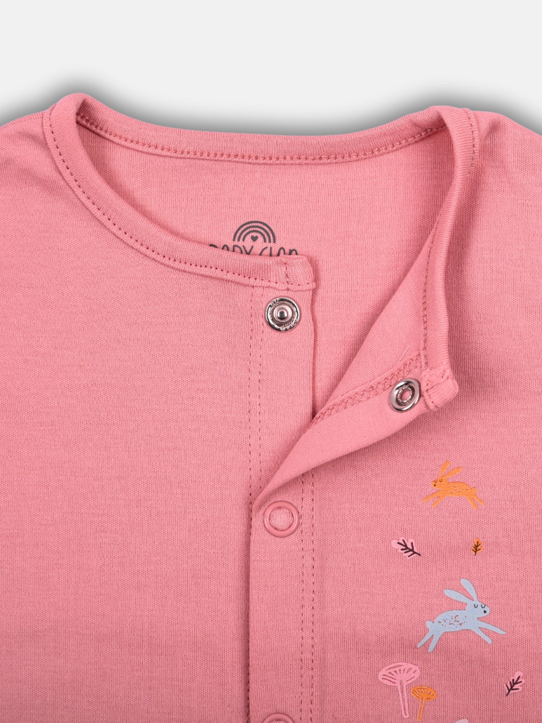 Babyclan Girls Sleeveless Cotton Top & Shorts Set - Front Open Printed - TRUCKLET TOTS