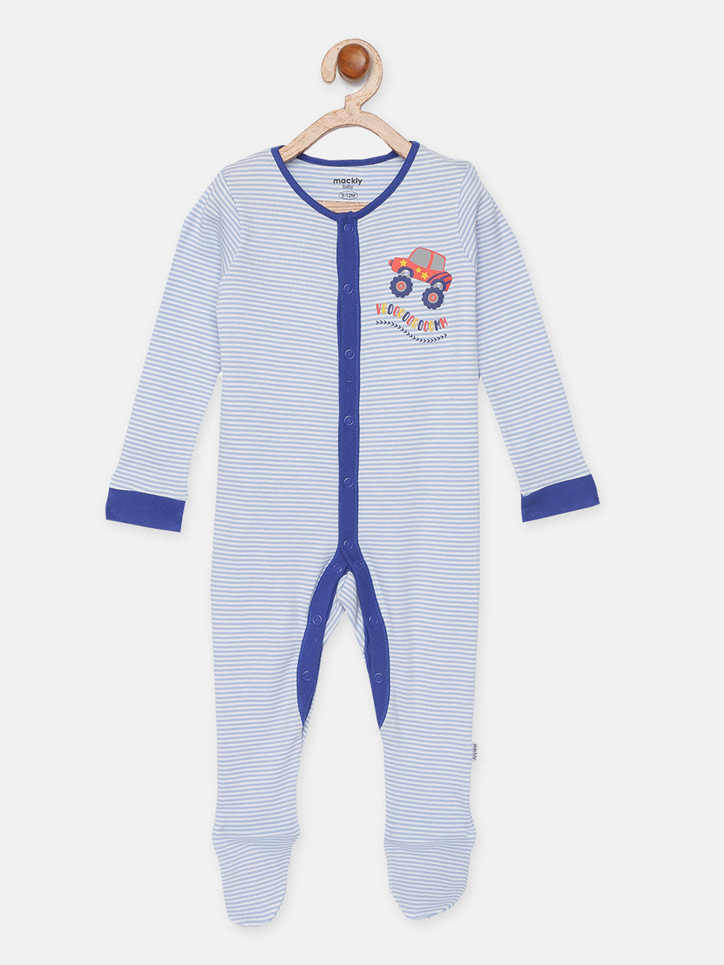 Monster Truck Printed Sleepsuit - Pack of 2