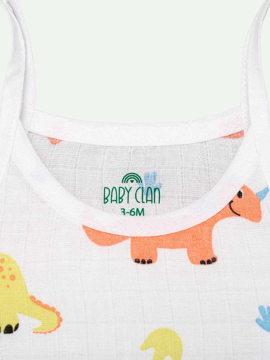 Babyclan Muslin Knotted Jabla Top - Printed (Pack of 3)