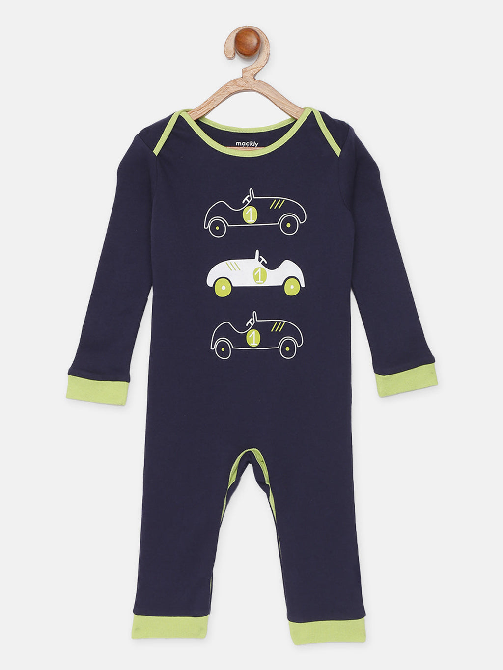 Car & Paper Plane Printed Sleepsuit- Pack of 2