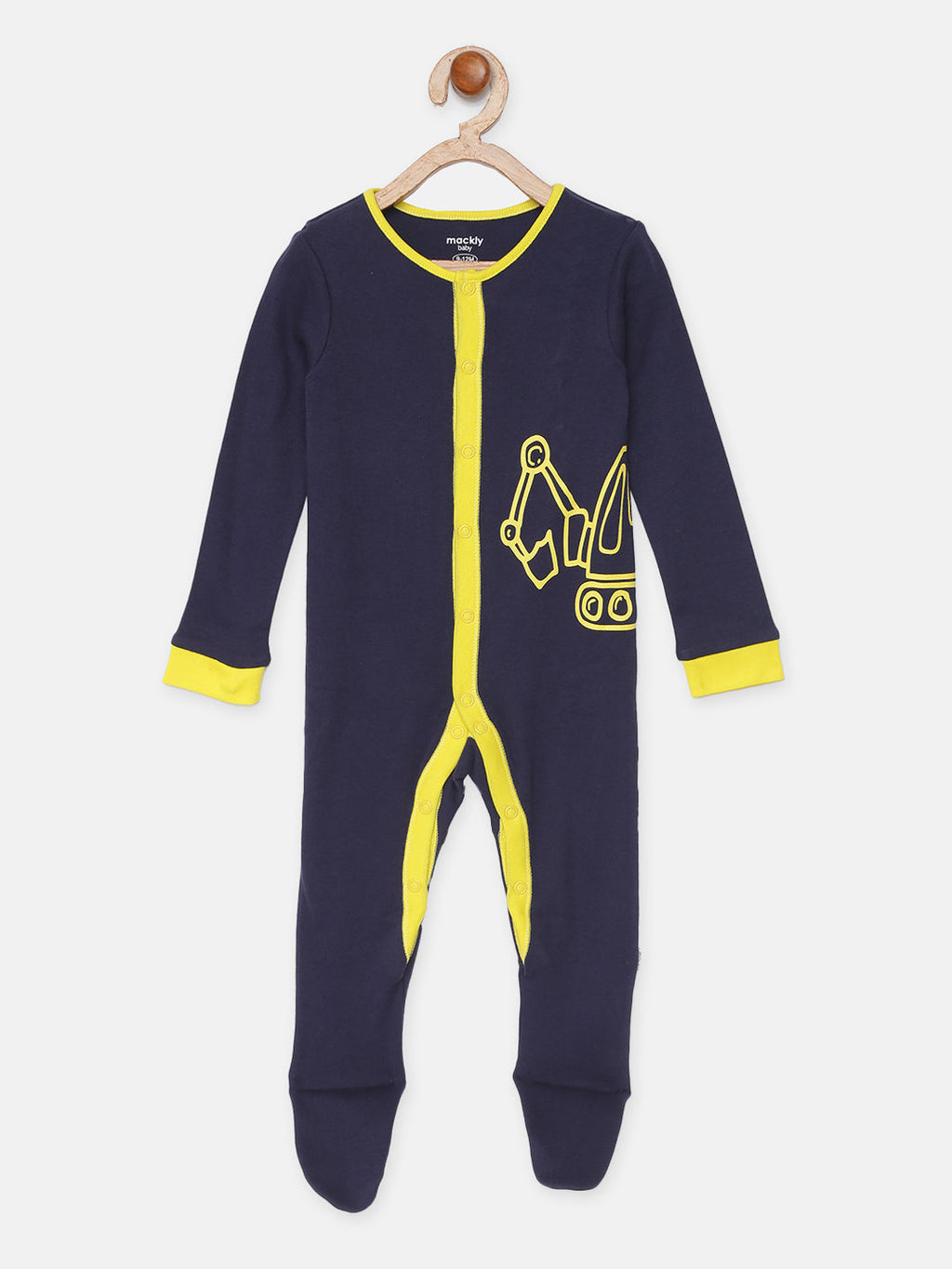 Monster Truck Printed Sleepsuit - Pack of 2