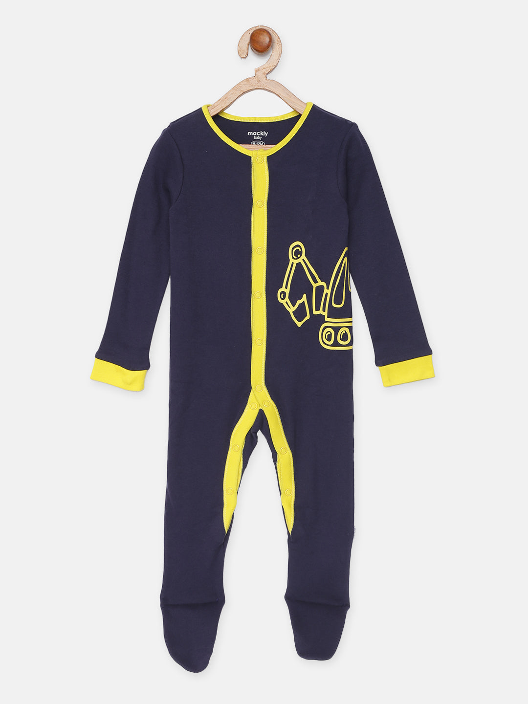 Monster Truck Printed Sleepsuit - Pack of 2