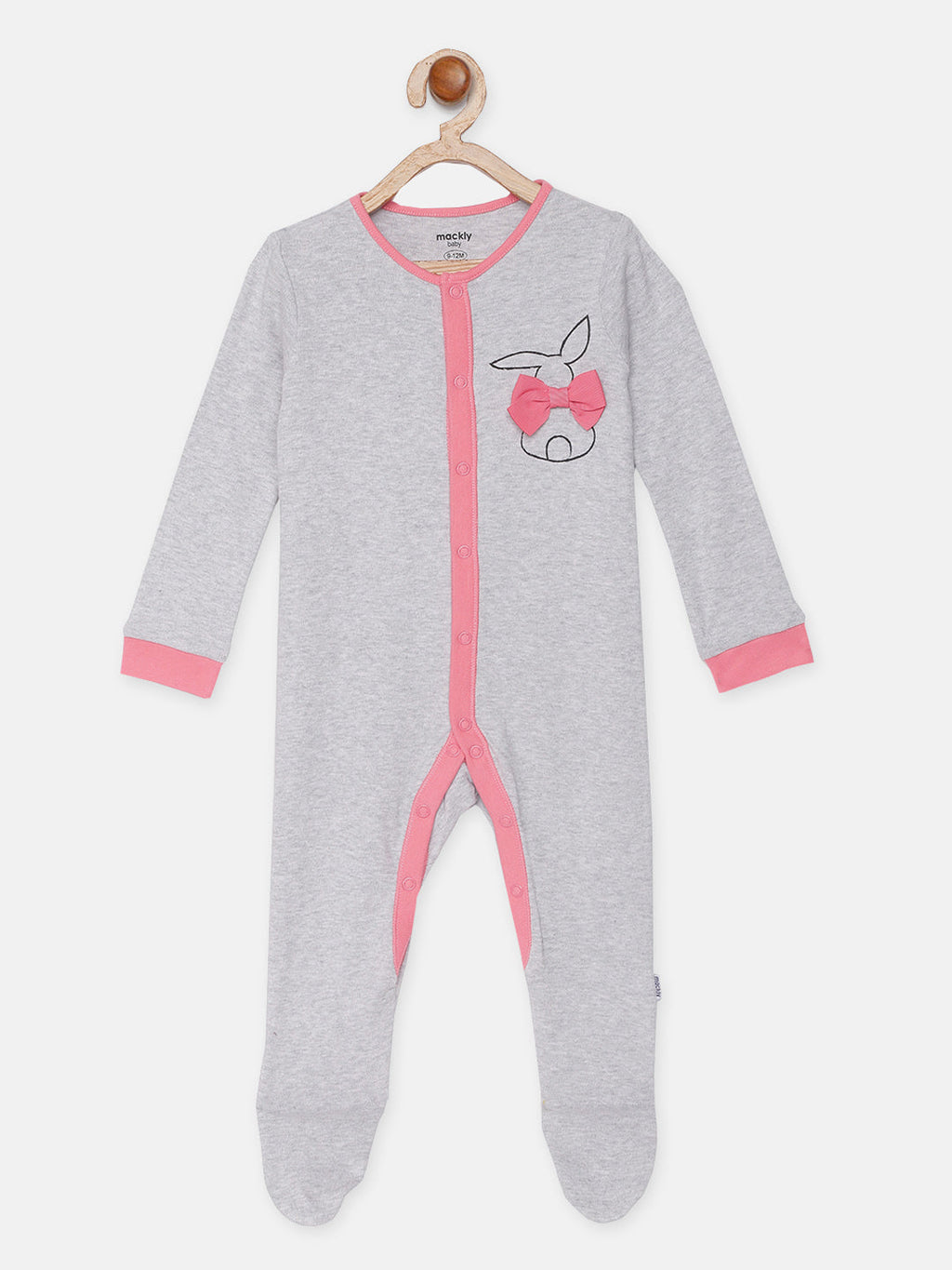 Rabbit Printed Sleepsuit - Pack of 2
