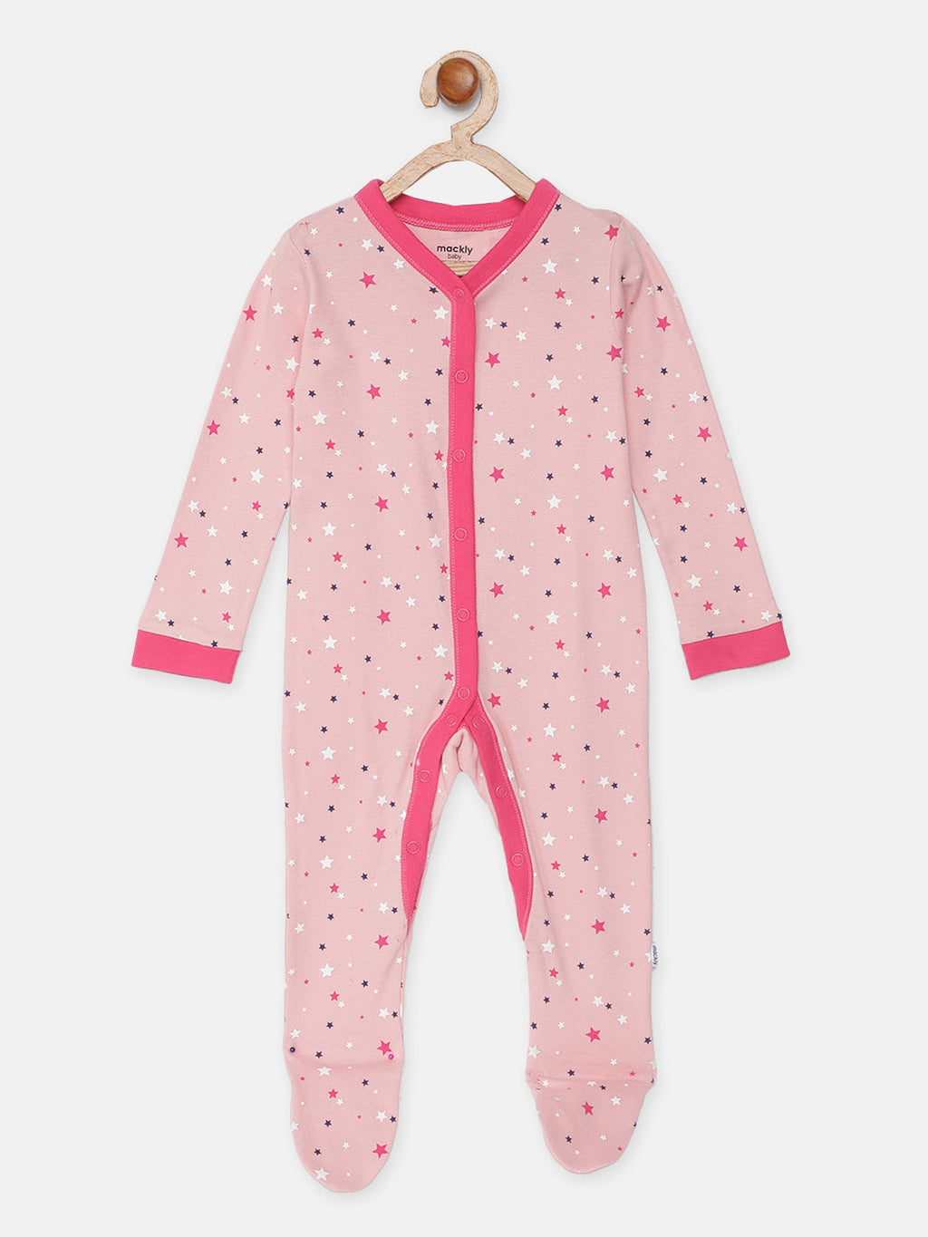 Heart Aop Printed Sleepsuit - Pack of 2